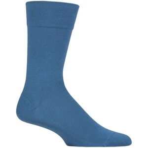 Mens 1 Pair Falke Sensitive London Cotton Left and Right Socks With Comfort Cuff Nautical 8.5-11 Mens - Blue - Size: 8.5-11 Mens Mens 1 Pair Falke Sensitive London Cotton Left and Right Socks With Comfort Cuff Nautical 8.5-11 Mens - Blue - Size: 8.5-11 Mens