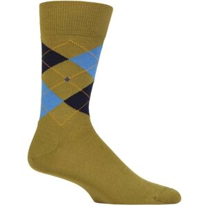 Mens 1 Pair Burlington Edinburgh Virgin Wool Argyle Socks Khaki / Blue 40-46 - Green - Size: 6.5-11 Mens Mens 1 Pair Burlington Edinburgh Virgin Wool Argyle Socks Khaki / Blue 40-46 - Green - Size: 6.5-11 Mens