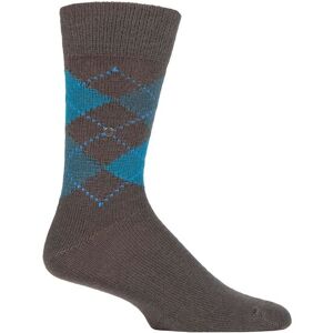 Mens 1 Pair Burlington Preston Extra Soft Feeling Argyle Socks Charcoal / Teal 11-14 Mens - Grey - Size: 11-14 Mens Mens 1 Pair Burlington Preston Extra Soft Feeling Argyle Socks Charcoal / Teal 11-14 Mens - Grey - Size: 11-14 Mens