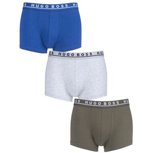 3 Pack Blue / Grey / Olive BOSS Plain Cotton Stretch Trunks Men's Small - Hugo Boss - Multi Coloured - Size: Small 3 Pack Blue / Grey / Olive BOSS Plain Cotton Stretch Trunks Men's Small - Hugo Boss - Multi Coloured - Size: Small