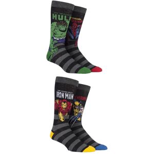 4 Pair 4 Pair Pack Mixed Options Marvel Comics Mix Hulk, Spider-Man, Iron Man and Wolverine Socks Men's 11-13 Mens - Film & TV Characters - Assorted - Size: 11-13 Mens 4 Pair 4 Pair Pack Mixed Options Marvel Comics Mix Hulk, Spider-Man, Iron Man and Wolverine Socks Men's 11-13 Mens - Film & TV Characters - Assorted - Size: 11-13 Mens