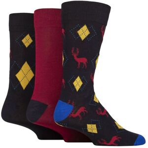 SockShop Mens 3 Pair Glenmuir Gift Tagged Patterned Bamboo Socks Navy Stag 7-11 - Multi Coloured - Size: 7-11 Mens SockShop Mens 3 Pair Glenmuir Gift Tagged Patterned Bamboo Socks Navy Stag 7-11 - Multi Coloured - Size: 7-11 Mens
