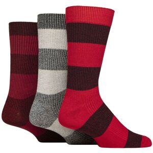 Mens 3 Pair Glenmuir Bamboo Leisure Socks Block Stripes Red 7-11 Mens - Red - Size: 7-11 Mens Mens 3 Pair Glenmuir Bamboo Leisure Socks Block Stripes Red 7-11 Mens - Red - Size: 7-11 Mens