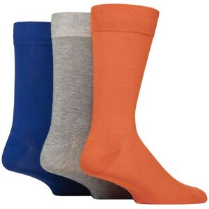 SockShop Mens 3 Pair Glenmuir Classic Bamboo Plain Socks Orange / Grey / Blue 7-11 - Assorted - Size: 7-11 Mens SockShop Mens 3 Pair Glenmuir Classic Bamboo Plain Socks Orange / Grey / Blue 7-11 - Assorted - Size: 7-11 Mens