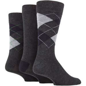3 Pair Charcoal 2 Classic Bamboo Argyle Socks Men's 7-11 Mens - Glenmuir - Grey - Size: 7-11 Mens 3 Pair Charcoal 2 Classic Bamboo Argyle Socks Men's 7-11 Mens - Glenmuir - Grey - Size: 7-11 Mens