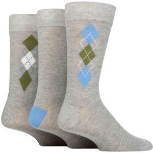 Mens 3 Pair Glenmuir Patterned Bamboo Socks Argyle Light Grey 7-11 - Grey - Size: 7-11 Mens Mens 3 Pair Glenmuir Patterned Bamboo Socks Argyle Light Grey 7-11 - Grey - Size: 7-11 Mens
