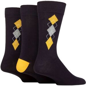 Mens 3 Pair Glenmuir Patterned Bamboo Socks Argyle Navy 7-11 - Blue - Size: 7-11 Mens Mens 3 Pair Glenmuir Patterned Bamboo Socks Argyle Navy 7-11 - Blue - Size: 7-11 Mens