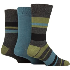 Mens 3 Pair Glenmuir Patterned Bamboo Socks Block Stripes Charcoal 7-11 - Grey - Size: 7-11 Mens Mens 3 Pair Glenmuir Patterned Bamboo Socks Block Stripes Charcoal 7-11 - Grey - Size: 7-11 Mens