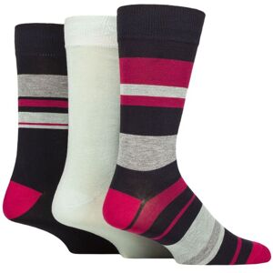 Mens 3 Pair Glenmuir Patterned Bamboo Socks Block Stripes Navy 7-11 - Multi Coloured - Size: 7-11 Mens Mens 3 Pair Glenmuir Patterned Bamboo Socks Block Stripes Navy 7-11 - Multi Coloured - Size: 7-11 Mens