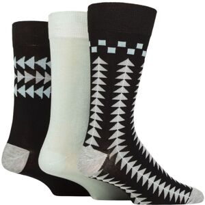 Mens 3 Pair Glenmuir Patterned Bamboo Socks Square and Triangles Black 7-11 - Black - Size: 7-11 Mens Mens 3 Pair Glenmuir Patterned Bamboo Socks Square and Triangles Black 7-11 - Black - Size: 7-11 Mens