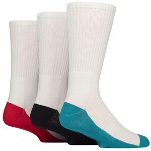 Mens 3 Pair Glenmuir Half Cushioned Bamboo Sports Socks White Teal / Navy / Red Sole 7-11 Mens - White - Size: 7-11 Mens Mens 3 Pair Glenmuir Half Cushioned Bamboo Sports Socks White Teal / Navy / Red Sole 7-11 Mens - White - Size: 7-11 Mens