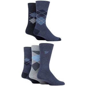 Mens 5 Pair Farah Patterned Striped and Argyle Cotton Socks Argyle Denim 6-11 Mens - Blue - Size: 6-11 Mens Mens 5 Pair Farah Patterned Striped and Argyle Cotton Socks Argyle Denim 6-11 Mens - Blue - Size: 6-11 Mens
