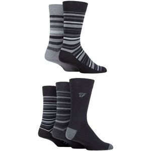 Mens 5 Pair Farah Patterned Striped and Argyle Cotton Socks Stripe Black / Charcoal 6-11 Mens - Black - Size: 6-11 Mens Mens 5 Pair Farah Patterned Striped and Argyle Cotton Socks Stripe Black / Charcoal 6-11 Mens - Black - Size: 6-11 Mens