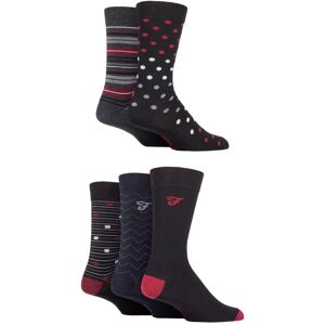 Mens 5 Pair Farah Patterned Striped and Argyle Cotton Socks Pattern Black / Berry 6-11 Mens - Black - Size: 6-11 Mens Mens 5 Pair Farah Patterned Striped and Argyle Cotton Socks Pattern Black / Berry 6-11 Mens - Black - Size: 6-11 Mens