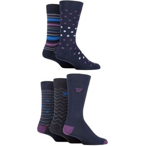 Mens 5 Pair Farah Patterned Striped and Argyle Cotton Socks Pattern Navy 6-11 Mens - Blue - Size: 6-11 Mens Mens 5 Pair Farah Patterned Striped and Argyle Cotton Socks Pattern Navy 6-11 Mens - Blue - Size: 6-11 Mens