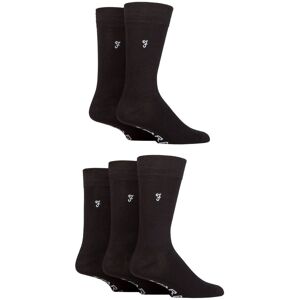 Mens 5 Pair Farah Plain, Striped and Patterned Everyday Bamboo Socks Plain Black 6-11 Mens - Black - Size: 6-11 Mens Mens 5 Pair Farah Plain, Striped and Patterned Everyday Bamboo Socks Plain Black 6-11 Mens - Black - Size: 6-11 Mens