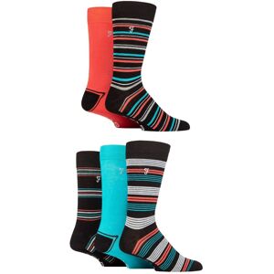 Mens 5 Pair Farah Plain, Striped and Patterned Everyday Bamboo Socks Stripe Black / Coral 6-11 Mens - Black - Size: 6-11 Mens Mens 5 Pair Farah Plain, Striped and Patterned Everyday Bamboo Socks Stripe Black / Coral 6-11 Mens - Black - Size: 6-11 Mens