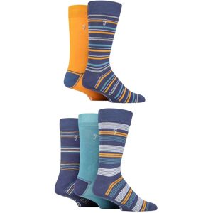 Mens 5 Pair Farah Plain, Striped and Patterned Everyday Bamboo Socks Stripe Navy / Blue 6-11 Mens - Blue - Size: 6-11 Mens Mens 5 Pair Farah Plain, Striped and Patterned Everyday Bamboo Socks Stripe Navy / Blue 6-11 Mens - Blue - Size: 6-11 Mens