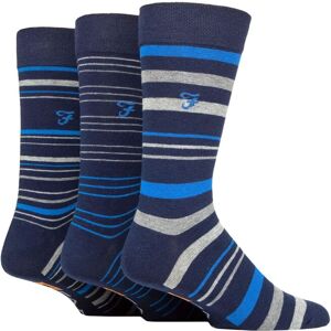 Mens 3 Pair Farah Argyle, Patterned and Striped Cotton Socks Navy / Blue Stripe 6-11 Mens - Blue - Size: 6-11 Mens Mens 3 Pair Farah Argyle, Patterned and Striped Cotton Socks Navy / Blue Stripe 6-11 Mens - Blue - Size: 6-11 Mens