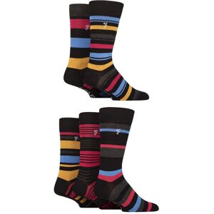 SockShop Mens 5 Pair Farah Plain, Striped and Patterned Everyday Bamboo Socks Striped Black / Crimson / Charcoal 6-11 - Multi Coloured - Size: 6-11 Mens SockShop Mens 5 Pair Farah Plain, Striped and Patterned Everyday Bamboo Socks Striped Black / Crimson / Charcoal 6-11 - Multi Coloured - Size: 6-11 Mens