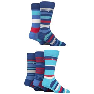 SockShop Mens 5 Pair Farah Plain, Striped and Patterned Everyday Bamboo Socks Striped Navy / Cobalt / Red 6-11 - Multi Coloured - Size: 6-11 Mens SockShop Mens 5 Pair Farah Plain, Striped and Patterned Everyday Bamboo Socks Striped Navy / Cobalt / Red 6-11 - Multi Coloured - Size: 6-11 Mens
