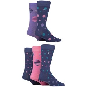 SockShop Mens 5 Pair Farah Plain, Striped and Patterned Everyday Bamboo Socks Spotty Midnight / Teal / Pink 6-11 - Multi Coloured - Size: 6-11 Mens SockShop Mens 5 Pair Farah Plain, Striped and Patterned Everyday Bamboo Socks Spotty Midnight / Teal / Pink 6-11 - Multi Coloured - Size: 6-11 Mens