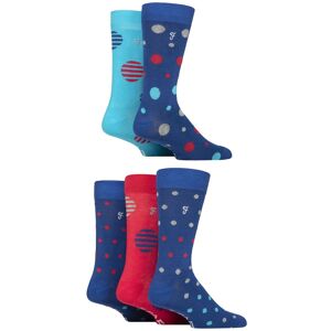 SockShop Mens 5 Pair Farah Plain, Striped and Patterned Everyday Bamboo Socks Spotty Navy / Cobalt / Red 6-11 - Multi Coloured - Size: 6-11 Mens SockShop Mens 5 Pair Farah Plain, Striped and Patterned Everyday Bamboo Socks Spotty Navy / Cobalt / Red 6-11 - Multi Coloured - Size: 6-11 Mens