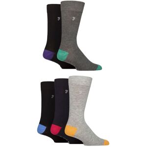 SockShop Mens 5 Pair Farah Plain, Striped and Patterned Everyday Bamboo Socks Contrast Multi 6-11 - Multi Coloured - Size: 6-11 Mens SockShop Mens 5 Pair Farah Plain, Striped and Patterned Everyday Bamboo Socks Contrast Multi 6-11 - Multi Coloured - Size: 6-11 Mens