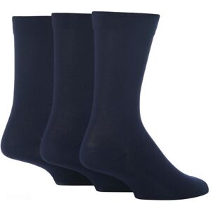 3 Pair Navy Comfort Cuff Plain Gentle Bamboo Socks with Smooth Toe Seams Men's 7-11 Mens - SOCKSHOP - Blue - Size: 7-11 Mens 3 Pair Navy Comfort Cuff Plain Gentle Bamboo Socks with Smooth Toe Seams Men's 7-11 Mens - SOCKSHOP - Blue - Size: 7-11 Mens