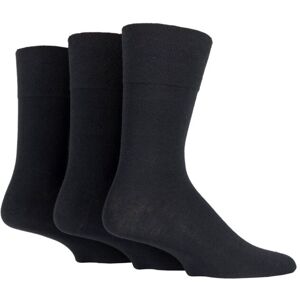 SockShop Men's 3 Pair IOMI FootNurse Gentle Grip Bamboo Diabetic Socks Black 6-11 - Black - Size: 6-11 Mens SockShop Men's 3 Pair IOMI FootNurse Gentle Grip Bamboo Diabetic Socks Black 6-11 - Black - Size: 6-11 Mens