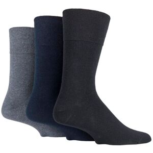 SockShop Men's 3 Pair IOMI FootNurse Gentle Grip Bamboo Diabetic Socks Black / Navy / Grey 6-11 - Assorted - Size: 6-11 Mens SockShop Men's 3 Pair IOMI FootNurse Gentle Grip Bamboo Diabetic Socks Black / Navy / Grey 6-11 - Assorted - Size: 6-11 Mens