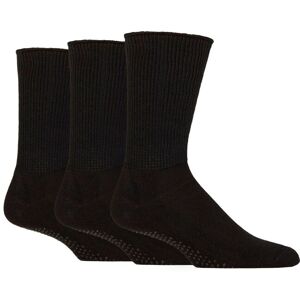 Mens 3 Pair SOCKSHOP IOMI FootNurse Diabetic Slipper Socks Black 9-11 - Black - Size: 9-11 Mens Mens 3 Pair SOCKSHOP IOMI FootNurse Diabetic Slipper Socks Black 9-11 - Black - Size: 9-11 Mens
