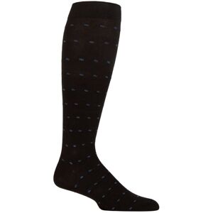 Mens 1 Pair SOCKSHOP IOMI FootNurse Patterned Cotton Flight Socks Black / Blue / Charcoal Squares 9-11 - Black - Size: 9-11 Mens Mens 1 Pair SOCKSHOP IOMI FootNurse Patterned Cotton Flight Socks Black / Blue / Charcoal Squares 9-11 - Black - Size: 9-11 Mens