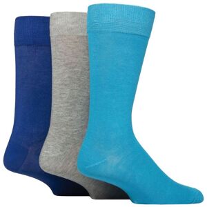 SockShop Mens 3 Pair Wildfeet Plain Bamboo Socks Bright Blue / Light Grey / Blue 7-11 - Assorted - Size: 7-11 Mens SockShop Mens 3 Pair Wildfeet Plain Bamboo Socks Bright Blue / Light Grey / Blue 7-11 - Assorted - Size: 7-11 Mens