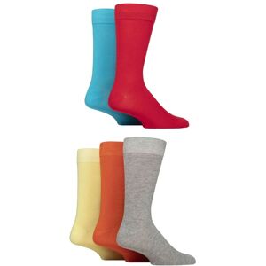 Mens 5 Pair SOCKSHOP Wildfeet Plain Bamboo Socks Red / Blue / Grey / Orange / Yellow 7-11 - Assorted - Size: 7-11 Mens Mens 5 Pair SOCKSHOP Wildfeet Plain Bamboo Socks Red / Blue / Grey / Orange / Yellow 7-11 - Assorted - Size: 7-11 Mens