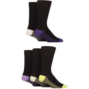 Mens 5 Pair SOCKSHOP Wildfeet Bamboo Patterned Socks Striped Sole Purple / White / Lime 7-11 Mens - Multi Coloured - Size: 7-11 Mens Mens 5 Pair SOCKSHOP Wildfeet Bamboo Patterned Socks Striped Sole Purple / White / Lime 7-11 Mens - Multi Coloured - Size: 7-11 Mens