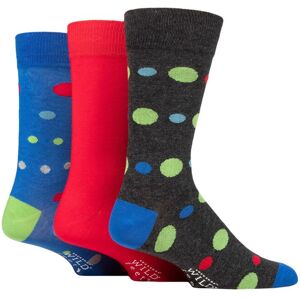 Wild Feet Mens 3 Pair SOCKSHOP Wildfeet Patterned Spots and Stripes Bamboo Socks Charcoal Multi Size Spots 6-11 Mens - Grey - Size: 7-11 Mens Wild Feet Mens 3 Pair SOCKSHOP Wildfeet Patterned Spots and Stripes Bamboo Socks Charcoal Multi Size Spots 6-11 Mens - Grey - Size: 7-11 Mens