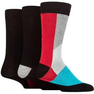 Mens 3 Pair SOCKSHOP Wildfeet Patterned Spots and Stripes Bamboo Socks Shapes Black / Red / Grey 7-11 - Assorted - Size: 7-11 Mens Mens 3 Pair SOCKSHOP Wildfeet Patterned Spots and Stripes Bamboo Socks Shapes Black / Red / Grey 7-11 - Assorted - Size: 7-11 Mens