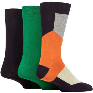 Mens 3 Pair SOCKSHOP Wildfeet Patterned Spots and Stripes Bamboo Socks Shapes Navy / Orange / Green 7-11 - Assorted - Size: 7-11 Mens Mens 3 Pair SOCKSHOP Wildfeet Patterned Spots and Stripes Bamboo Socks Shapes Navy / Orange / Green 7-11 - Assorted - Size: 7-11 Mens
