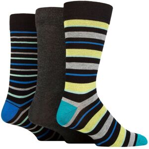 Mens 3 Pair SOCKSHOP Wildfeet Patterned Spots and Stripes Bamboo Socks Stripey Black 7-11 - Black - Size: 7-11 Mens Mens 3 Pair SOCKSHOP Wildfeet Patterned Spots and Stripes Bamboo Socks Stripey Black 7-11 - Black - Size: 7-11 Mens