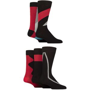 Mens 5 Pair SOCKSHOP Wildfeet Bamboo Patterned Socks Shape Black / Red Grey 7-11 - Multi Coloured - Size: 7-11 Mens Mens 5 Pair SOCKSHOP Wildfeet Bamboo Patterned Socks Shape Black / Red Grey 7-11 - Multi Coloured - Size: 7-11 Mens