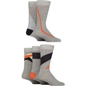 Mens 5 Pair SOCKSHOP Wildfeet Bamboo Patterned Socks Shape Grey Navy / Orange 7-11 - Multi Coloured - Size: 7-11 Mens Mens 5 Pair SOCKSHOP Wildfeet Bamboo Patterned Socks Shape Grey Navy / Orange 7-11 - Multi Coloured - Size: 7-11 Mens