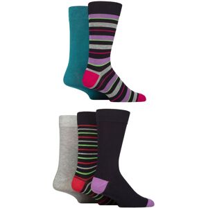 Mens 5 Pair SOCKSHOP Wildfeet Bamboo Patterned Socks Striped Navy / Red / Purple 7-11 - Multi Coloured - Size: 7-11 Mens Mens 5 Pair SOCKSHOP Wildfeet Bamboo Patterned Socks Striped Navy / Red / Purple 7-11 - Multi Coloured - Size: 7-11 Mens