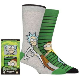 Film & TV Characters Mens 2 Pair SOCKSHOP Rick and Morty Gift Boxed Cotton Socks Multi 6-11 Mens - Multi Coloured - Size: 6-11 Mens Film & TV Characters Mens 2 Pair SOCKSHOP Rick and Morty Gift Boxed Cotton Socks Multi 6-11 Mens - Multi Coloured - Size: 6-11 Mens