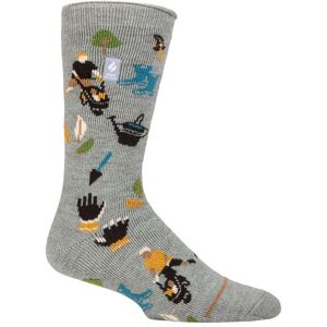 Mens 1 Pair SOCKSHOP Heat Holders 1.6 TOG Lite Hobby Thermal Socks Mid Grey Gardening 6-11 - Grey - Size: 6-11 Mens Mens 1 Pair SOCKSHOP Heat Holders 1.6 TOG Lite Hobby Thermal Socks Mid Grey Gardening 6-11 - Grey - Size: 6-11 Mens