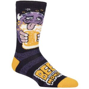 Mens 1 Pair SOCKSHOP Heat Holders 1.6 TOG Lite Novelty Thermal Socks Beer Monster 6-11 - Multi Coloured - Size: 6-11 Mens Mens 1 Pair SOCKSHOP Heat Holders 1.6 TOG Lite Novelty Thermal Socks Beer Monster 6-11 - Multi Coloured - Size: 6-11 Mens