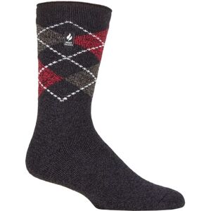 Mens 1 Pair SOCKSHOP Heat Holders 1.6 TOG Lite Striped, Patterned & Argyle Socks Lyon Argyle Charcoal 6-11 Mens - Grey - Size: 6-11 Mens Mens 1 Pair SOCKSHOP Heat Holders 1.6 TOG Lite Striped, Patterned & Argyle Socks Lyon Argyle Charcoal 6-11 Mens - Grey - Size: 6-11 Mens