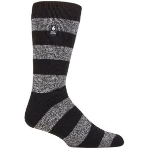 Mens 1 Pair SOCKSHOP Heat Holders 1.6 TOG Lite Striped, Patterned & Argyle Socks Izmir Chunky Stripe Black / Grey 6-11 Mens - Black - Size: 6-11 Mens Mens 1 Pair SOCKSHOP Heat Holders 1.6 TOG Lite Striped, Patterned & Argyle Socks Izmir Chunky Stripe Black / Grey 6-11 Mens - Black - Size: 6-11 Mens