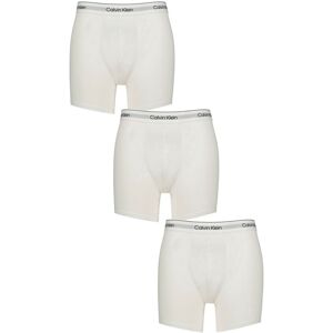 Mens 3 Pack Calvin Klein Cotton Stretch Longer Leg Trunks White / White / White XL - White - Size: Extra Large Mens 3 Pack Calvin Klein Cotton Stretch Longer Leg Trunks White / White / White XL - White - Size: Extra Large