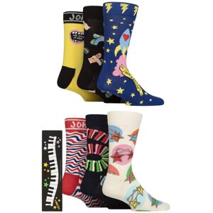 Mens and Women's 6 Pair Happy Socks Elton John Gift Boxed Socks Yellow 4-7 Unisex - Yellow - Size: 4-7 Unisex Mens and Women's 6 Pair Happy Socks Elton John Gift Boxed Socks Yellow 4-7 Unisex - Yellow - Size: 4-7 Unisex